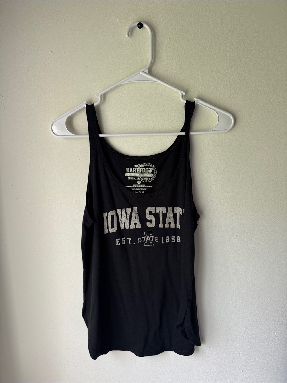 Black Iowa State Graphic Tank Top